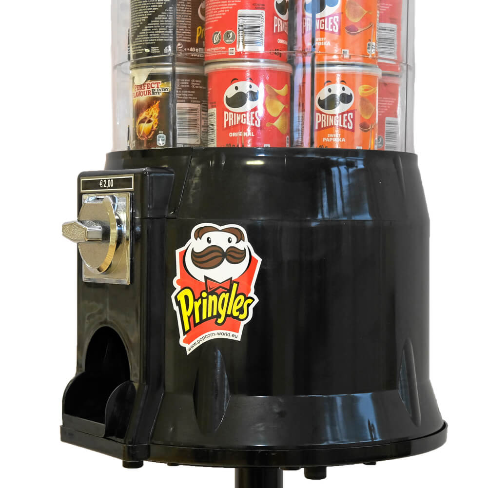 Pringles-Automat Schwarz M49 (mit mechanischem Münzprüfer 2,00€)
