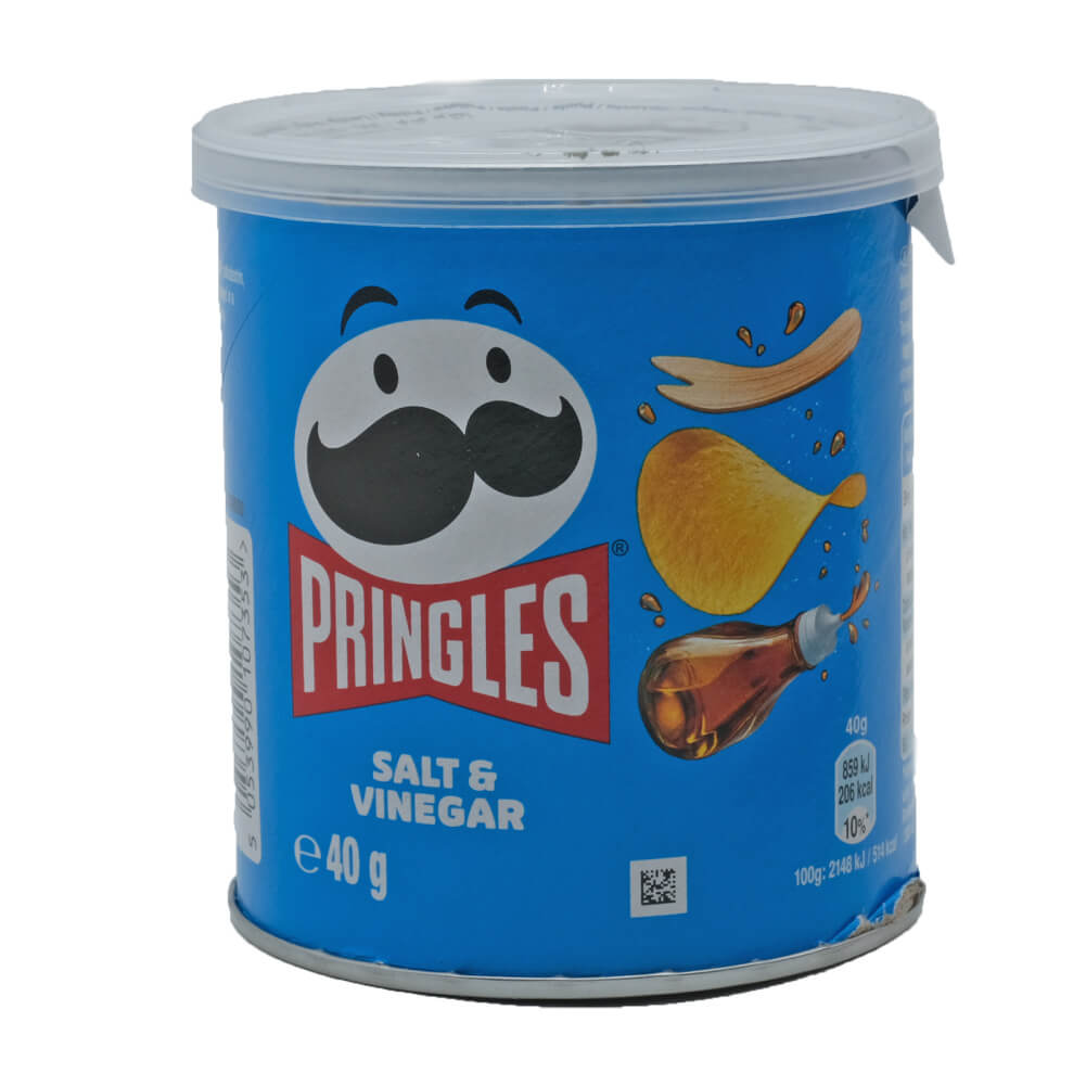 Pringles Chips Salt & Vinegar (blau) 12er